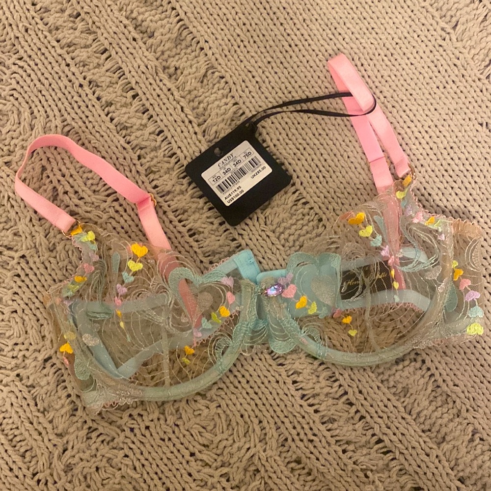 Honey Birdette Candy Bra Aquamarine